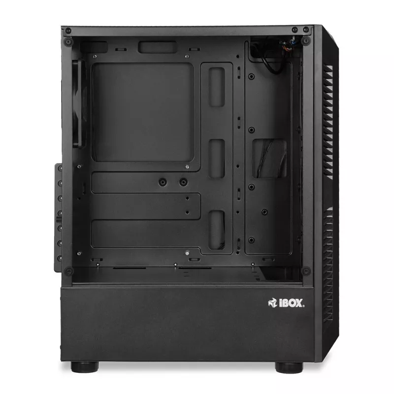 PC Case IBOX LUPUS 27 Midi Tower ATX, tempered glass, RGB, 455×200×380 mm, supports ATX, GPU up to 32 cm