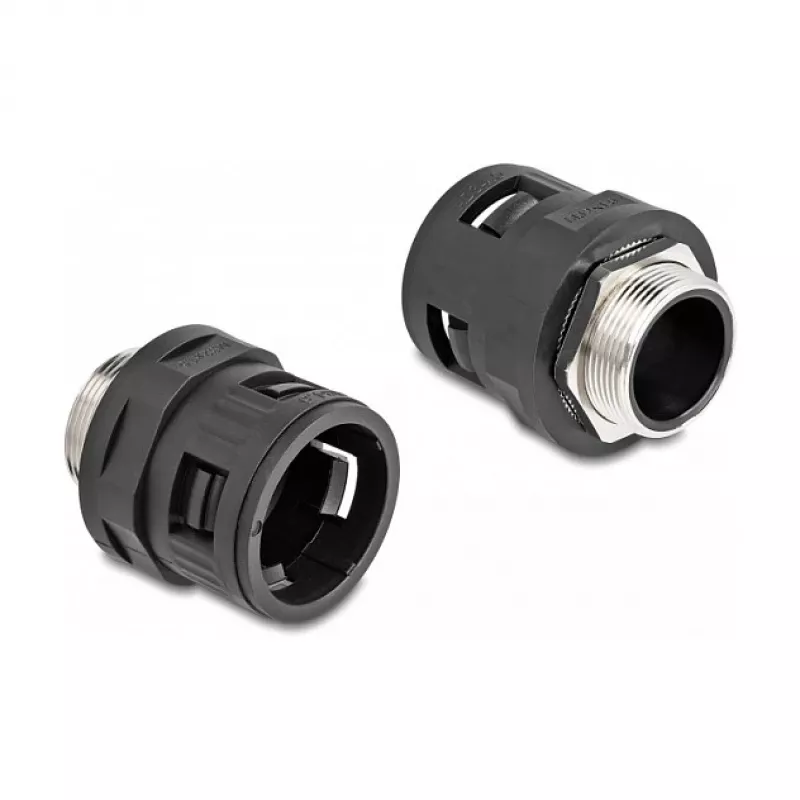 Conduit coupling DeLOCK 60456 M32 black brass plastic 2 pieces