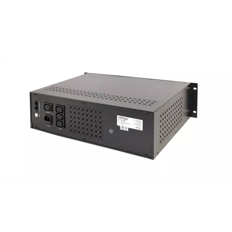 Gembird - Ups rack 19'' 3.4u 1500va, 4xiec 230v out, iec14 in,rj11, usb, lcd Line-Interactive 1.5 kVA 900 W 4 AC outlet(s)