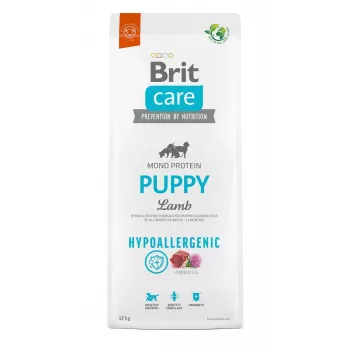 Dry Dog Food Brit Care Hypoallergenic Puppy Lamb & Rice 12 kg — for all breeds, 32% protein, 18% fat