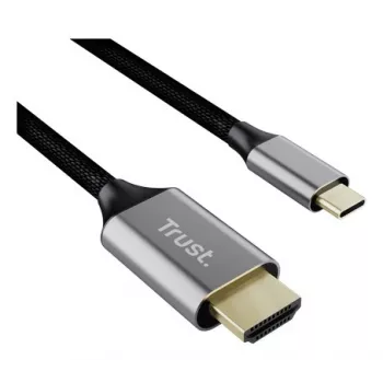 USB-C to HDMI cable TRUST CALYX 25630, 4K (3840x2160), 2 m, black, male-to-male