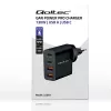 Qoltec GaN POWER PRO Charger | 2xUSB-C | 2xUSB | 130W | 5-20V | 1.5-5A | XP | Black
