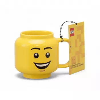 Ceramic mug Room Copenhagen LEGO Happy Boy Small Yellow 40460806 — small ceramic cup, LEGO design