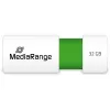 MediaRange - USB Flash Drive - 32GB - USB2.0 - White, Green (MR973)