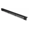 Patchpanel Extralink 24-port U/UTP (UTP) modular, 1U, black, 482.6 mm width