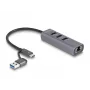 DeLOCK 64282 laptop-dockingstation & portreplikator Wired USB 3.2 Gen 1 (3.1 Gen 1) Type-C Grey (64282)