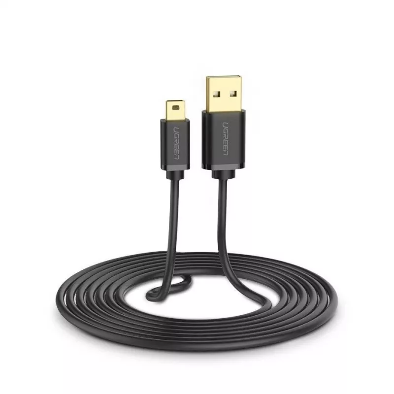 USB cable UGREEN US132 Mini-USB 1 m — black, 480 Mbit/s, fast charging
