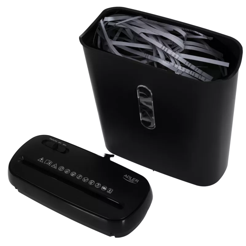 Paper Shredder | AD 1039 | Black | 8 L | 70 dB | Strip-cut