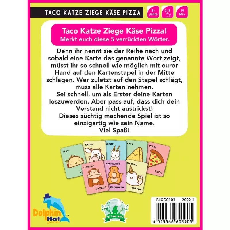 Taco Cat Goat Cheese Pizza, Card Game