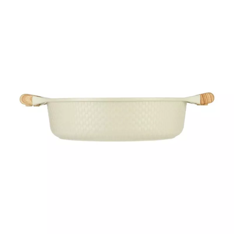 Shallow pot D28cm 4.1L/beige
