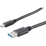 USB Cable S/CONN 13-31045 USB 3.2 Gen 1 3m USB A USB C Black