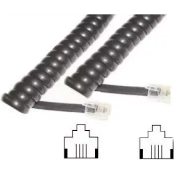 Telephone Cable e+p T 15 2m Black