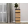 Chest of drawers Top e Shop W5 ANT/ART, 5 drawers, Anthracite/Oak, particle board