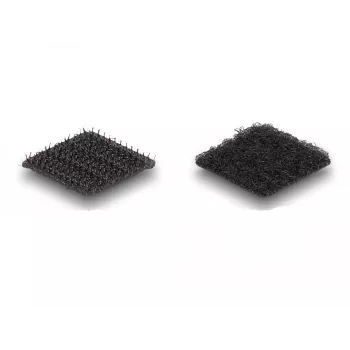 DeLOCK Hook-and-loop dots square self-adhesive 64 pieces black