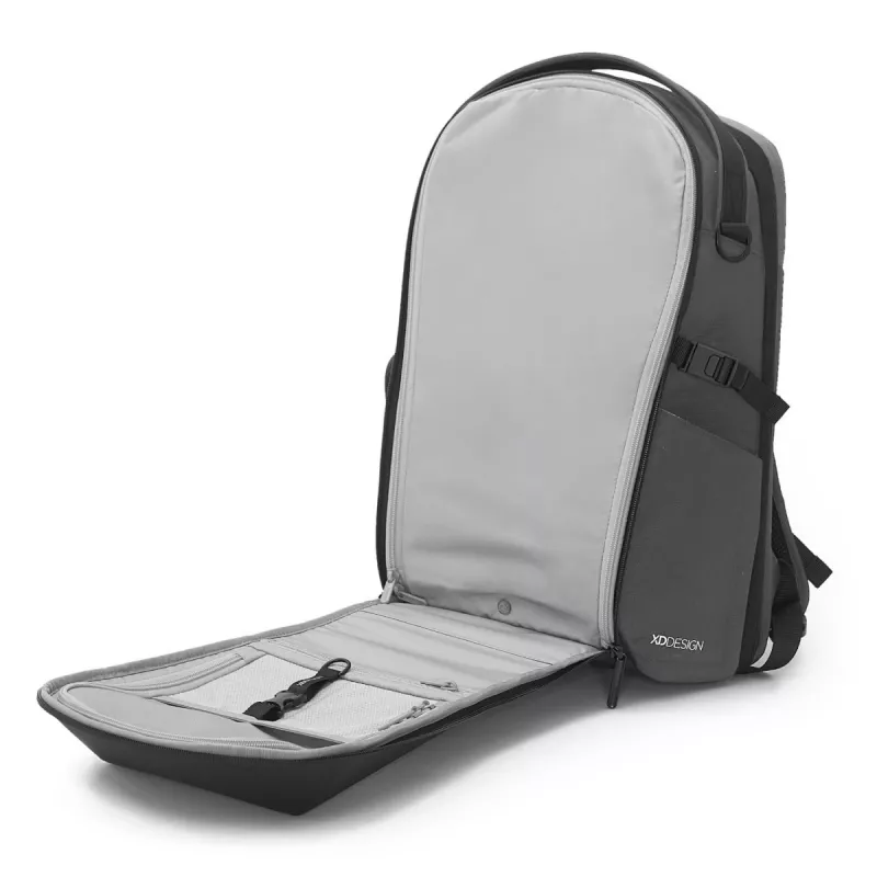 Backpack XDDESIGN Bizz Grey P705.932 — water resistant, lightweight city backpack