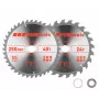 CMT circular saw blade set 250 x 30 mm, 24/40 teeth, HM, two blades
