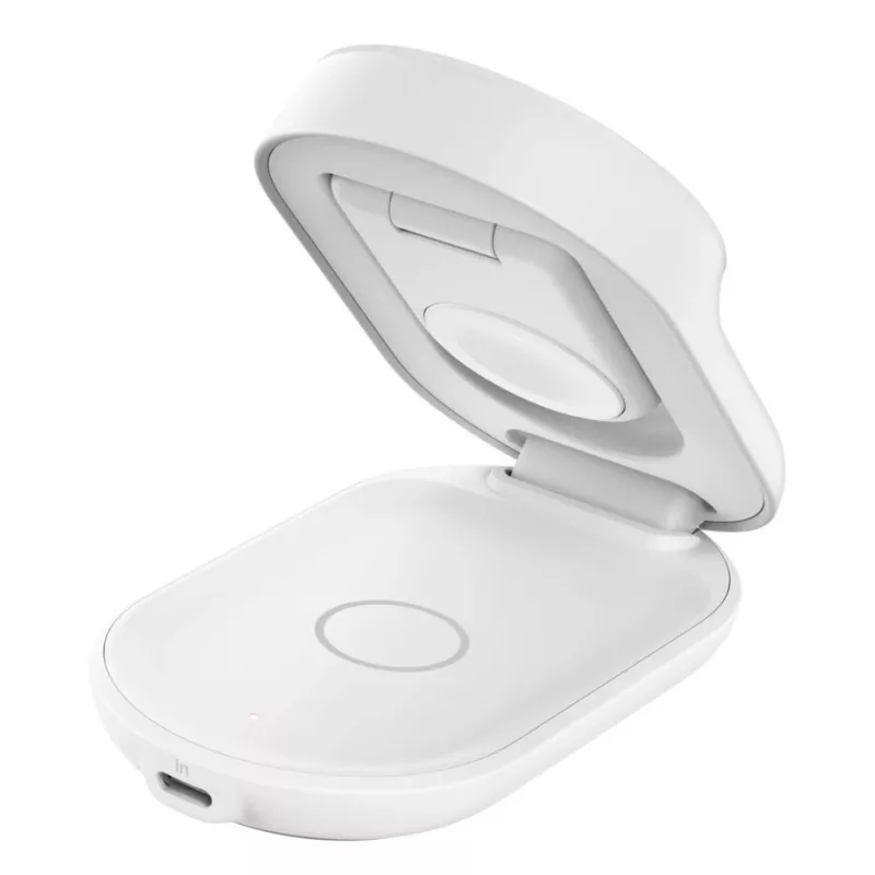 Indoor Charger Belkin UltraCharge 25w Qi2 3in1 Magnetic Charger EU White Round