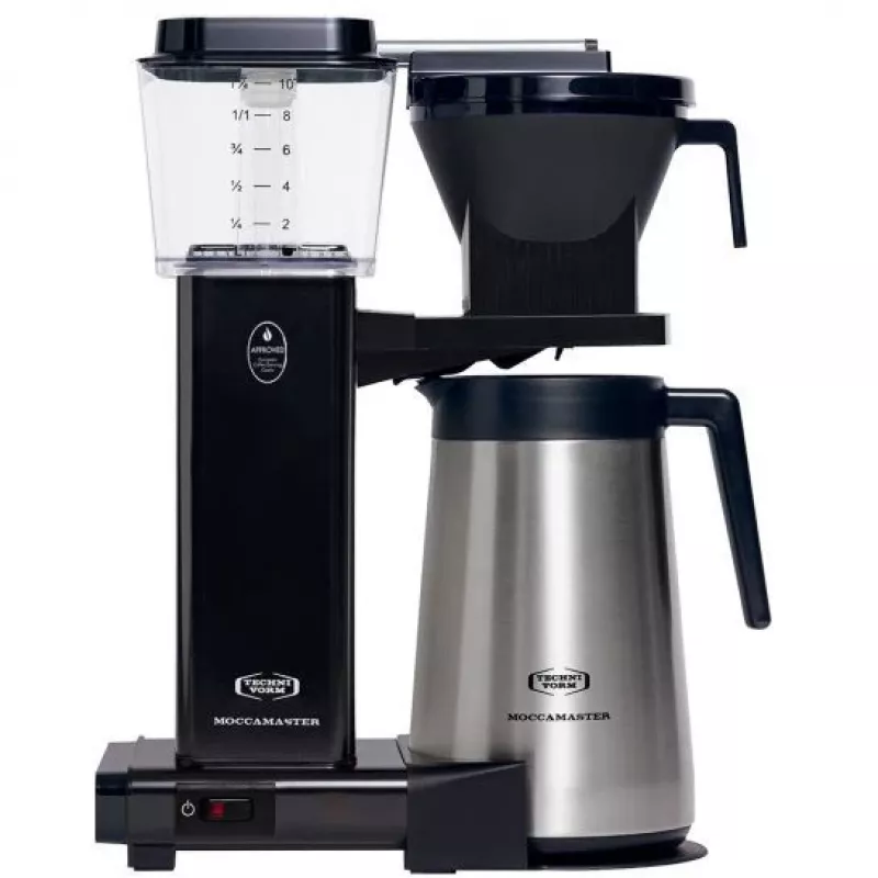 Moccamaster KBGT 741 drip filter coffee maker with thermos, Black