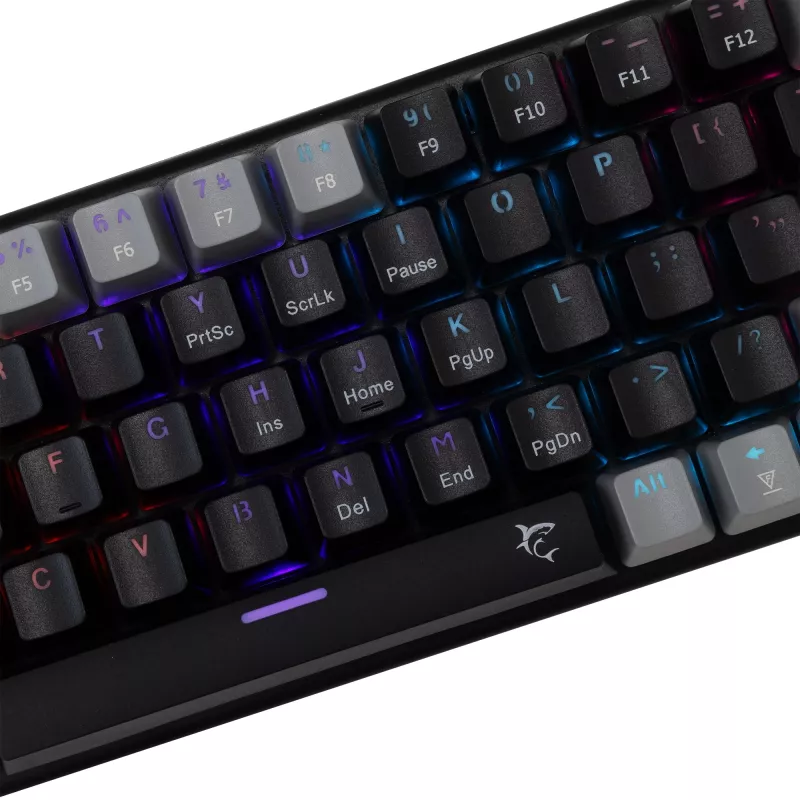Mechanical gaming keyboard White Shark Wakizashi GK-002121V2 — black/grey frame, US blue switches