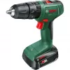 Cordless Impact Drill Driver EasyImpact 18V-38 (Green/black, Lithium-Ion Battery 2,0Ah, Carry Case, POWER FOR ALL ALLIANCE)