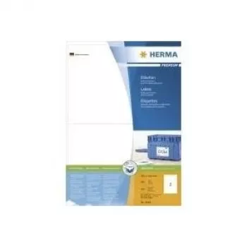 HERMA SuperPrint - Labels - White - A5 (148 x 210 mm) - 400 pc(s). (200 Sheets x 2) (4628)