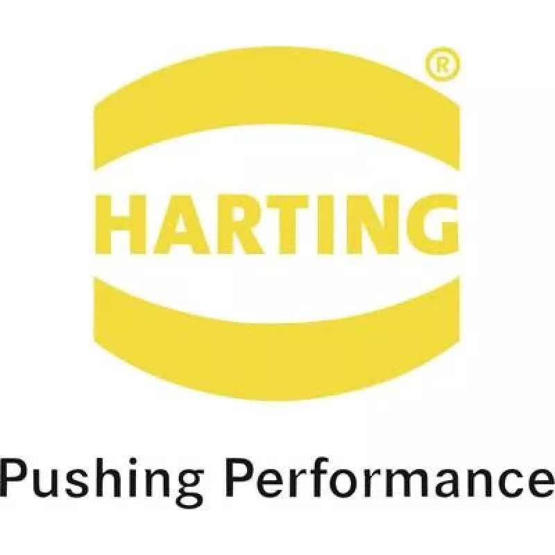 Wire Connector Harting 09 65 169 6713 Black Silver Steel Copper Alloy