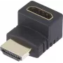 SpeaKa Professional HDMI Adapter [1x HDMI-Plug - 1x HDMI-Socket] 270° Upward angled Gold-Plated Plug Contacts SpeaKa Professional (SP-7870128)