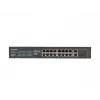 Unmanaged switch LANBERG RSFE-16P-2C-250 — 18-port Gigabit, 16x PoE+ (30W), 2x SFP, 250W, 1U, metal, rack-mount