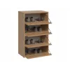 Shoe cabinet top e shop MODO X2 Oak Artisan, closed 4 doors, 4 shelves, 600×880×360 mm, particle board