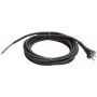 Power plug AS Schwabe 70522, type F, 3 m cable, H05VV-F, black
