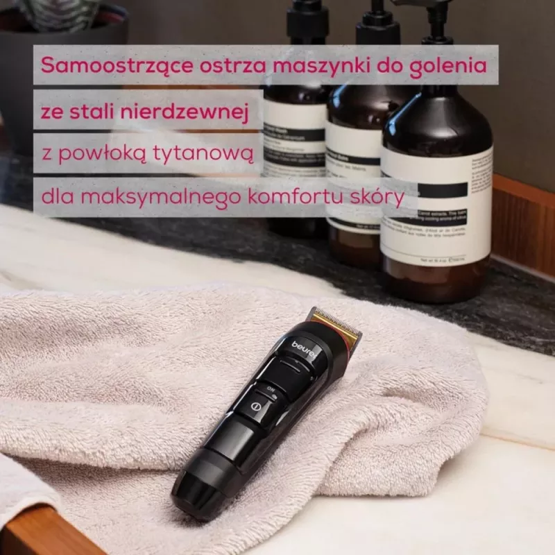 Beurer beard and stubble trimmer MN4 rechargeable precision cutting