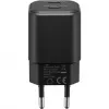 Wall charger GOOBAY 75333 — Universal indoor AC USB-C charger, 2x USB-C, 35 W, Black