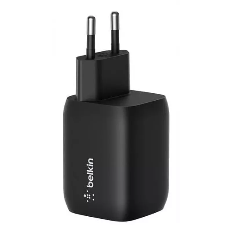 USB-C Dual Charger Belkin ENA007KQBK 65W — Dual USB-C PD Charging for Laptops and Mobile Devices