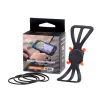 Adjustable phone holder deeper ITGAM0003 — fishing rod phone mount, silicone, for 3.5–5 inch phones, 280 mm, black