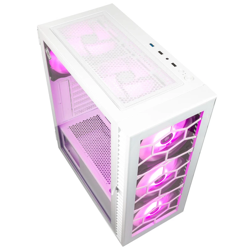 Kolink Observatory HF Glass ARGB Midi-Tower - white
