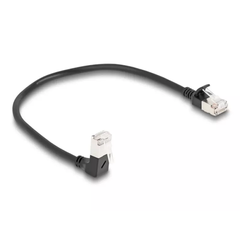Network Cable DeLOCK RJ45 Cat.6A 0.25m Black