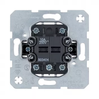 Light switch berker 503404, single-pole 10 A 250 V, metallic finish