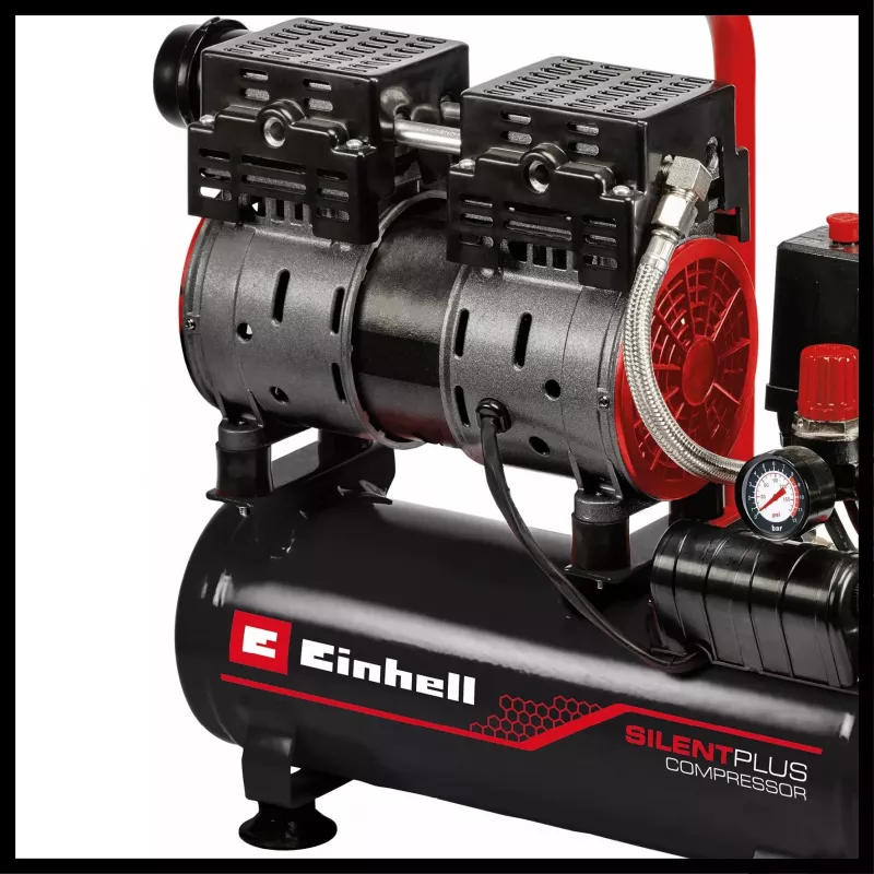 compressor TE-AC 110/6 Silent Plus (black/Red, 550 Watt)