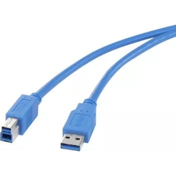 USB cable Renkforce 1420166 — USB Type A (male) to USB Type B (male) 3.0, 50 cm