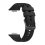 Silicone Strap FIXED for Huawei Watch Fit 2 — Black, replacement soft flexible band