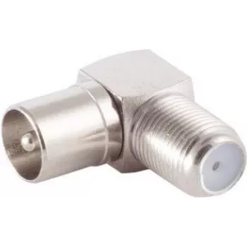 IEC Angle Adapter ShiverPeaks BS85209 — IEC C13 Socket to Right-Angle IEC C14 Plug