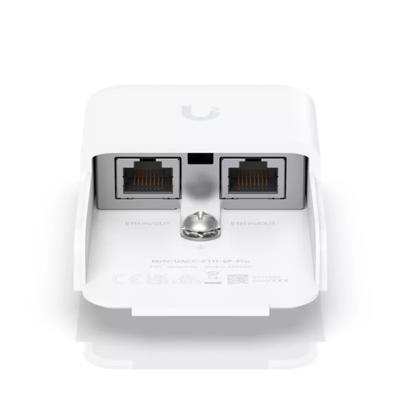 Ethernet surge protector UBIQUITI UACC-ETH-SP-Pro — 10 Gbit/s, 600 V, polycarbonate, white