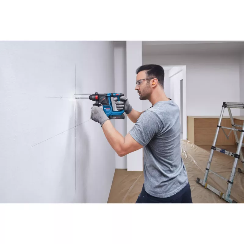 Battery-Rotary Hammer GBH 18V-18 Professional solo, 18Volt (Blue/black, without Battery and Charger)