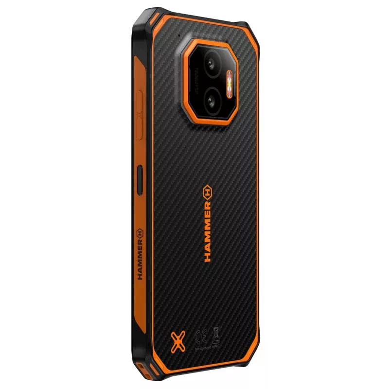 Smartphone HAMMER Energy X2 — Android 15, MediaTek Helio G81, 6.1 inch 1560×720 IPS, 6 GB RAM, 128 GB, Dual SIM, 4G, 50 MP, 5000 mAh, IP68
