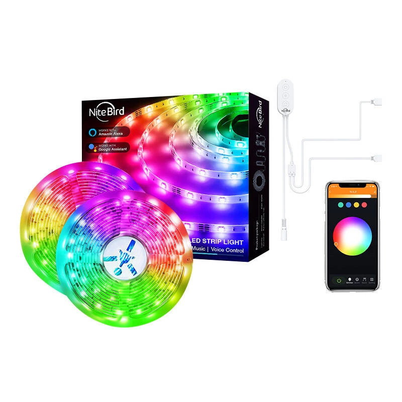 LED light strip NiteBird SL3 by gosund | nitebird — Smart WiFi RGB, 2×5 m, Tuya
