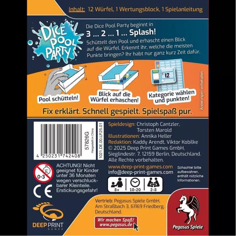 Deep Print Games: Dice Pool Party, Dice Game