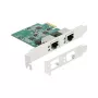 DeLOCK PCI Express x1 Card to 2 x RJ45 2.5 Gigabit LAN RTL8125 Wired Ethernet