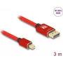 DeLOCK Mini DisplayPort to DisplayPort cable 8K 60 Hz 3 m red metal