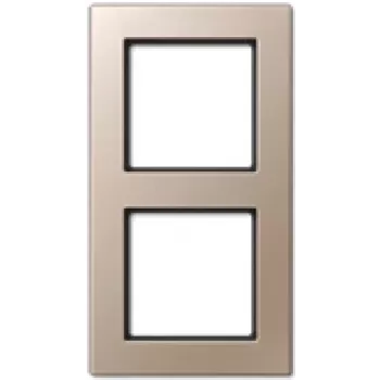 Wall switch cover plate JUNG AC 582 CH Champagne, duroplast, 84×155 mm