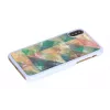 Protective smartphone case iKins for iPhone XS/S mosaic white – hard back, decorative mosaic pattern
